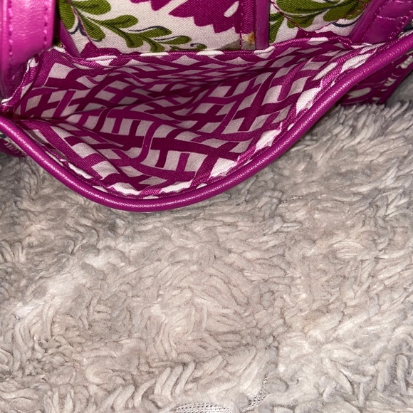 Fossil & Vera Bradley 2 crossbody black canvas and floral print EUC - Picture 12 of 16